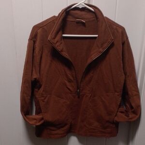 Tentree Cozy Organic Cotton Pull Over Deep V Neck Sweater